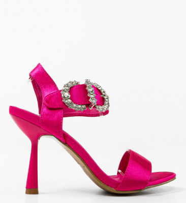 Sandale cu toc Joao Fuchsia