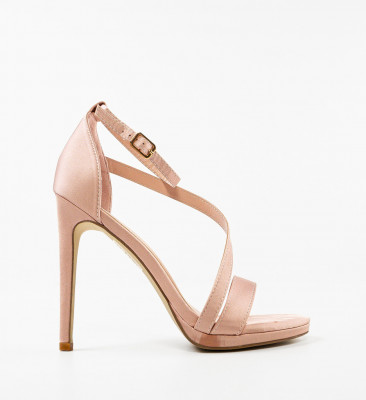 Sandale cu toc Lindon Nude