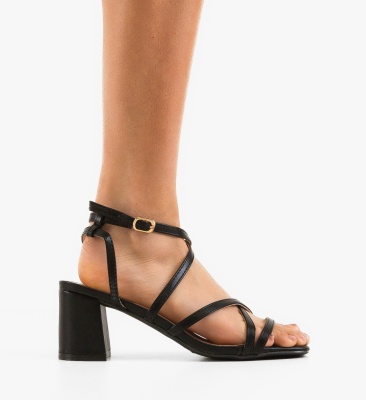 Sandale cu toc Rojas Negre