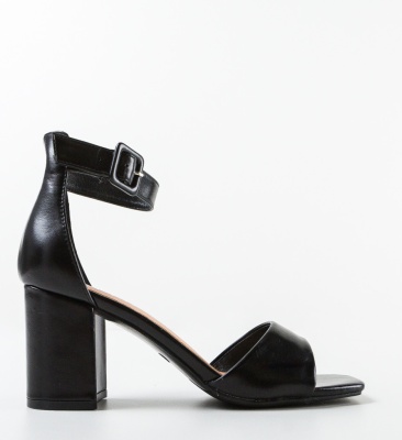 Sandale cu toc Umayr Negre