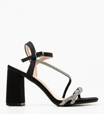 Sandale cu toc Velvela Negre