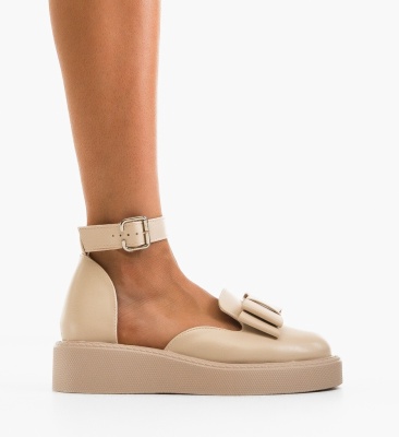 Pantofi Casual dama Hammbe Bej 2