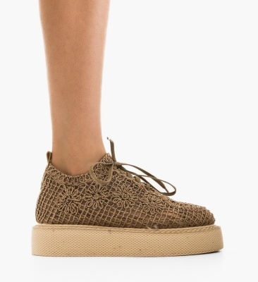 Pantofi Casual Ystory Khaki 3