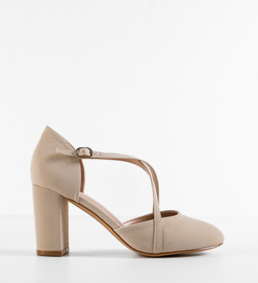 Pantofi dama Enora Bej 2