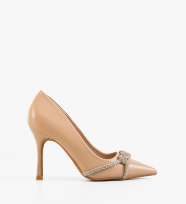 Pantofi stiletto dama Abrams Nude