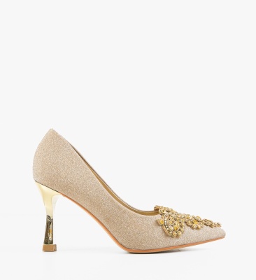 Pantofi stiletto dama Laurie Aurii 2