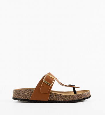 Papuci dama Kasey Camel