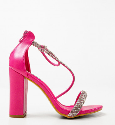 Sandale cu toc Johann Fuchsia