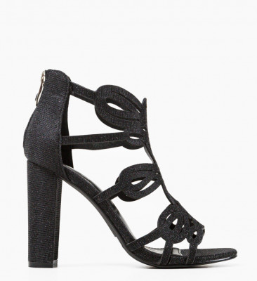 Sandale cu toc Meritxell Negre 2