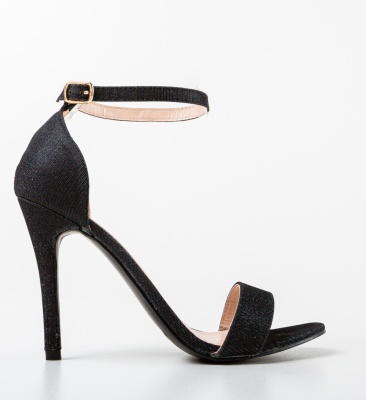 Sandale cu toc Scon Negre