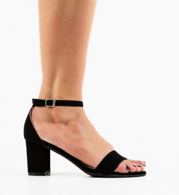 Sandale cu toc Susan Negre