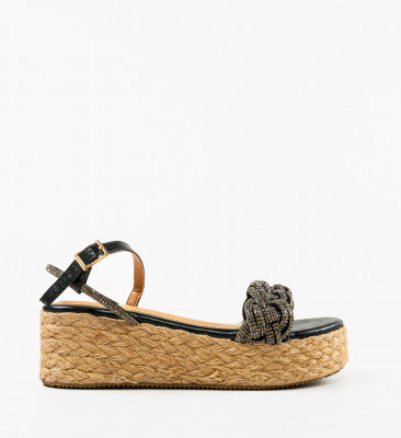 Sandale dama Floren Negre
