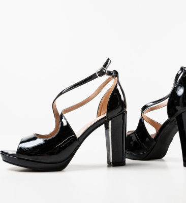 Sandale dama Hunt Negre 2