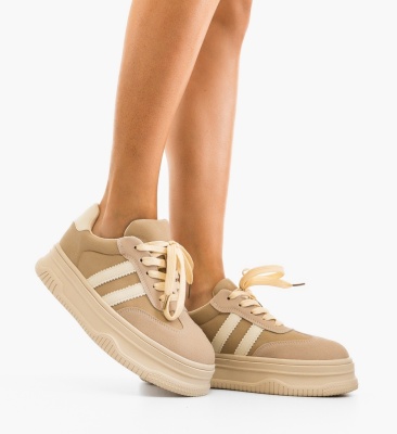 Sneakers dama Carlas Bej