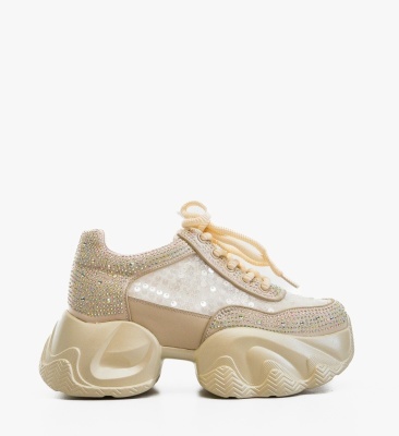 Sneakers dama Selery Bej